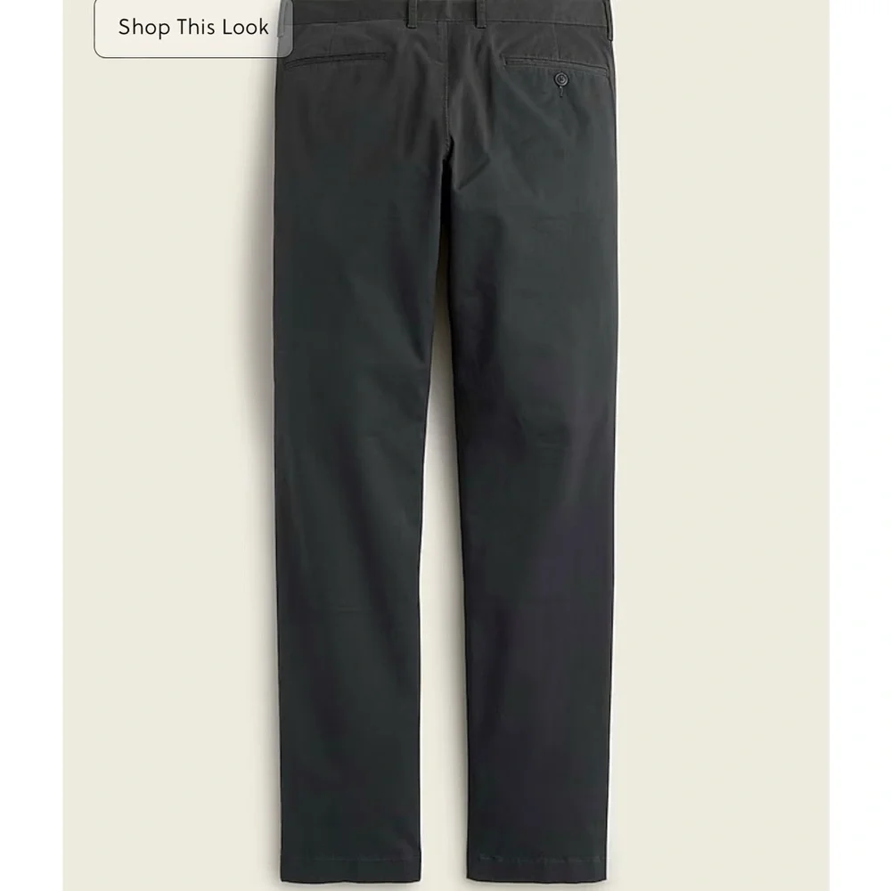 J. Crew Men’s 770 Straight-fit stretch chino pant AR886 Faded Black - Picture 4 of 11